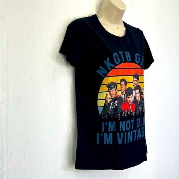Hanes - NKOTB Girl I’m Not Old I’m Vintage New Kids On The Block T Shirt Small - Picture 4 of 8